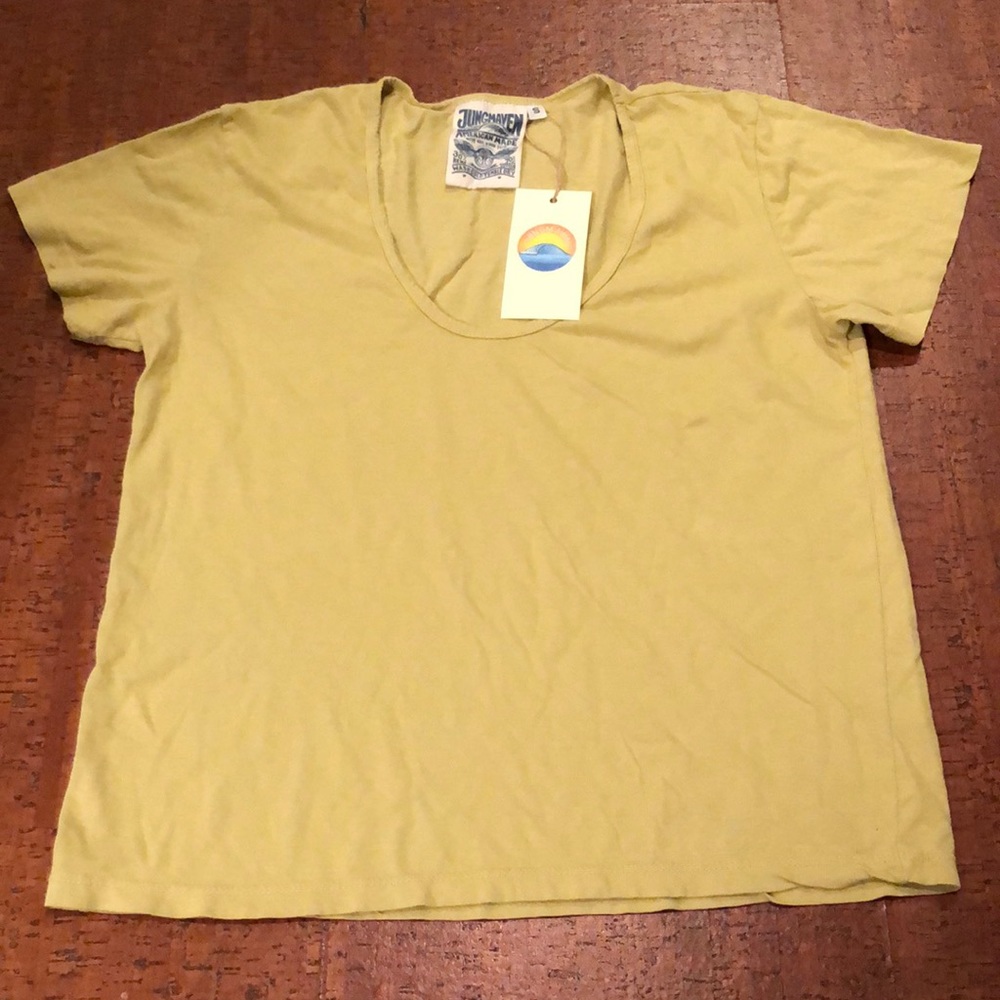 NWT earthy light green Zuma scoop neck Jungmaven tee